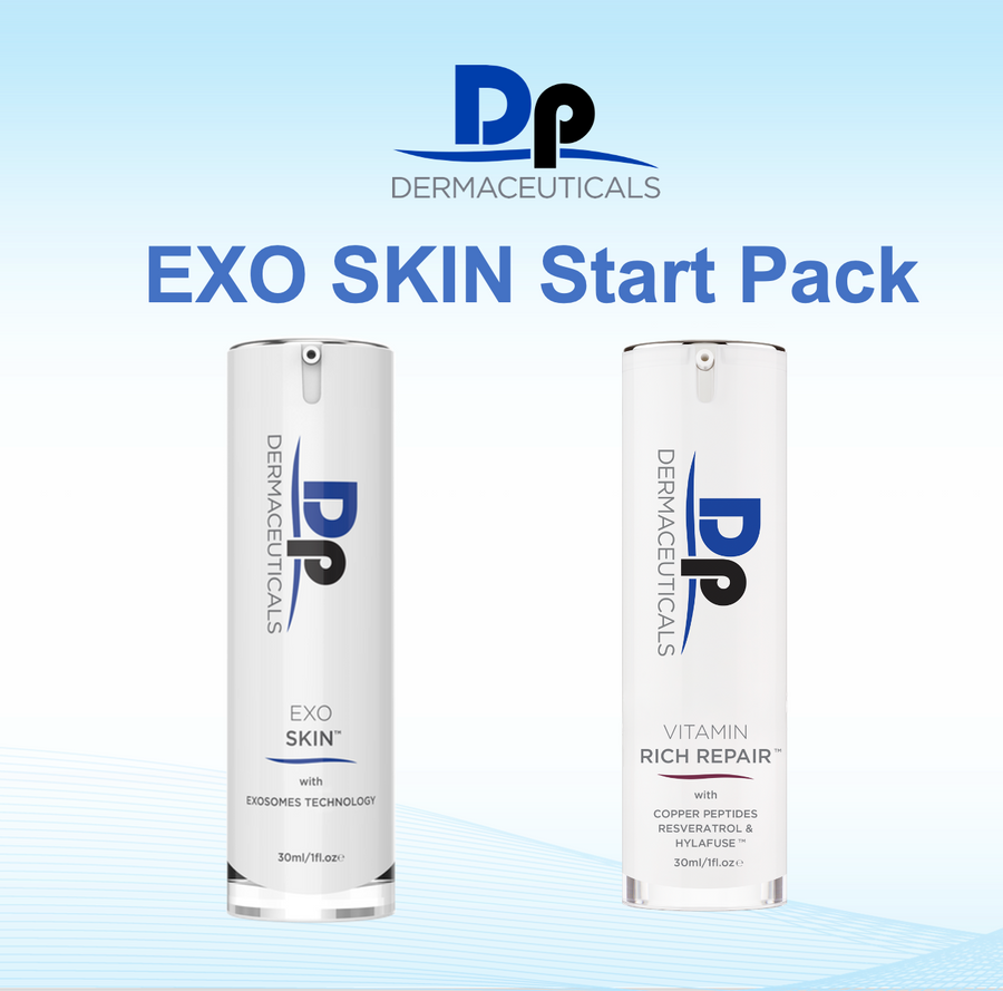 EXO SKIN Start Pack featuring Exo Skin Serum and Vitamin Rich Repair.